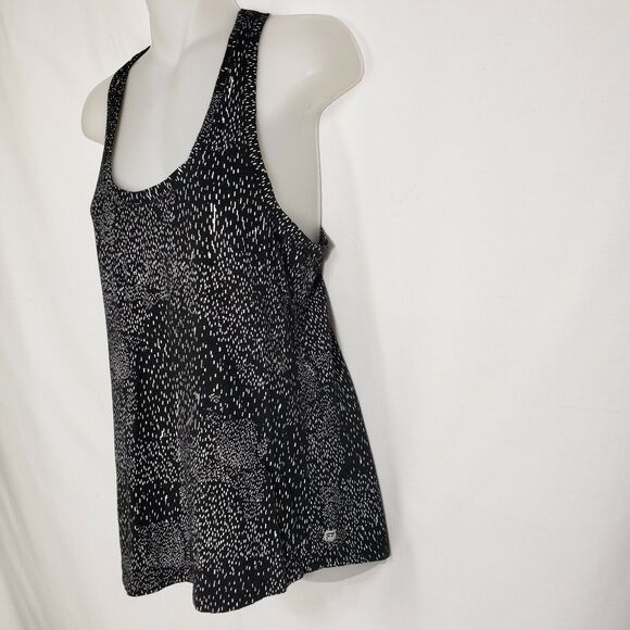 Fabletics Womens Aventura Tank Top Small Black White Constellation Pattern Razor - Picture 4 of 10